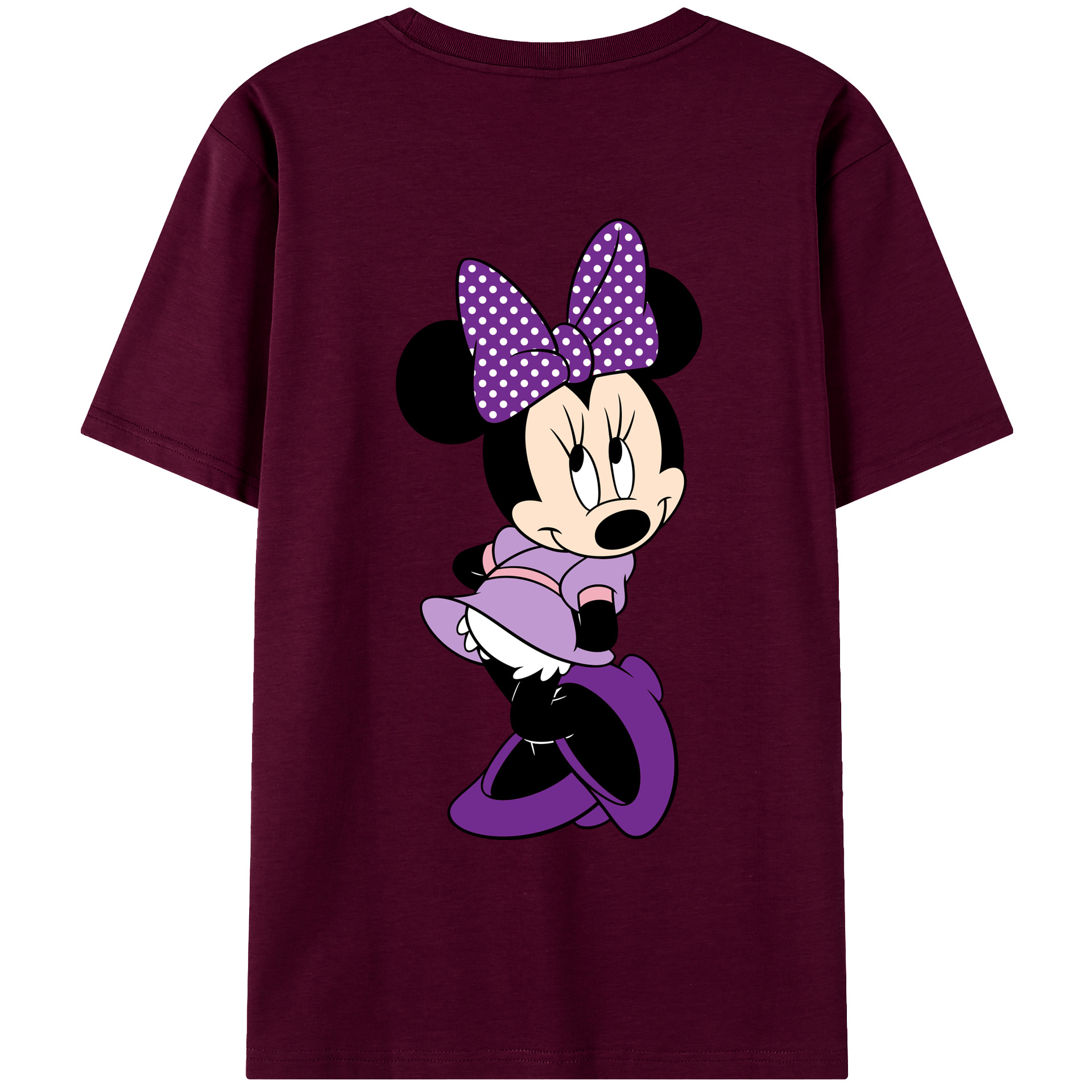 （画像用） ミッキーマウス Mickey Mouse レディース半袖Tシャツ(バックプリント)